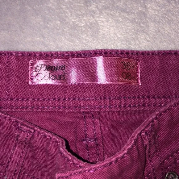 Denim dark red/ purple jeans - Picture 3 of 6
